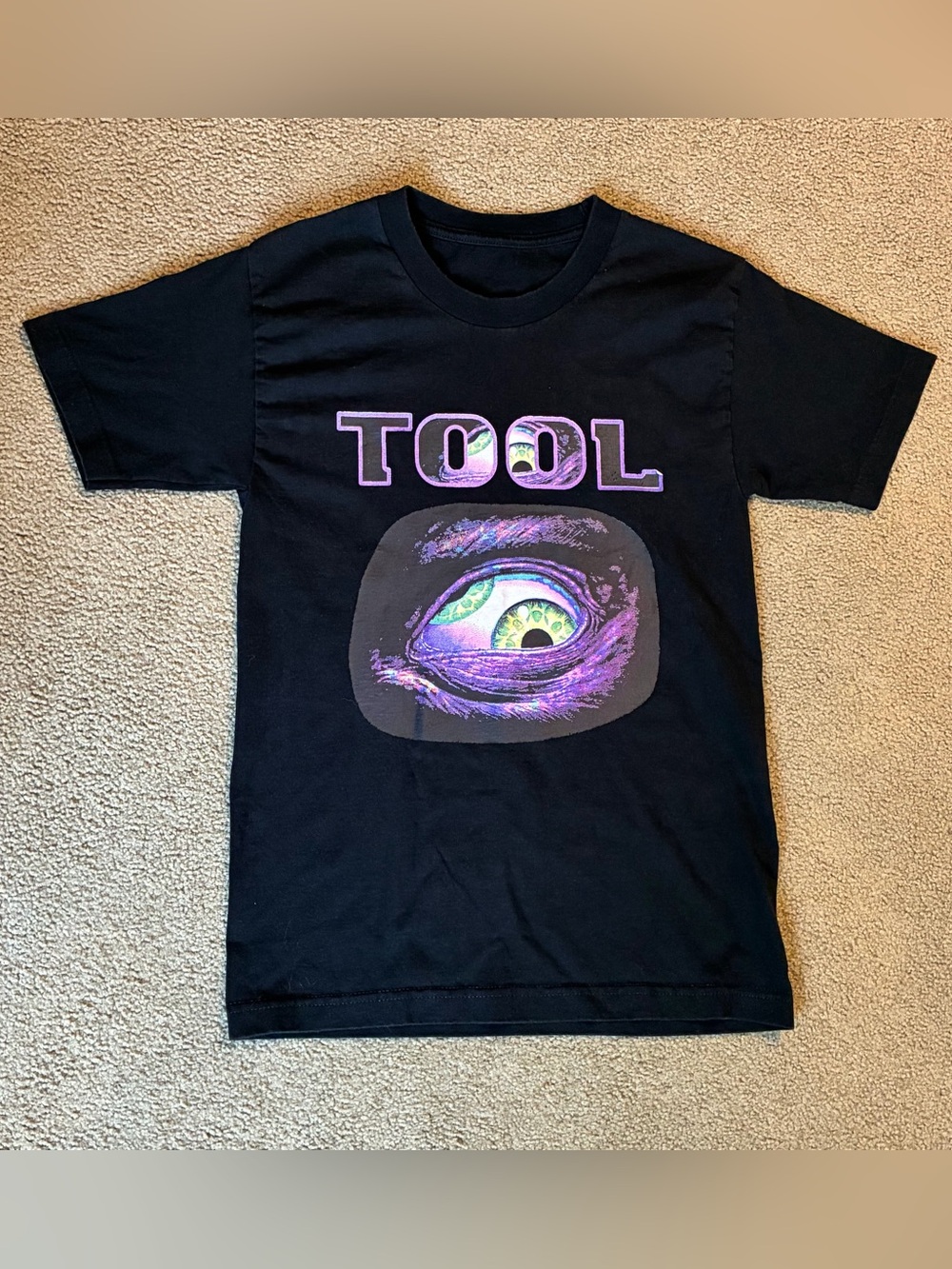 Tool Band Black T-Shirt Size XS Graphic Tee Short Sleeve Cotton Shirt Top